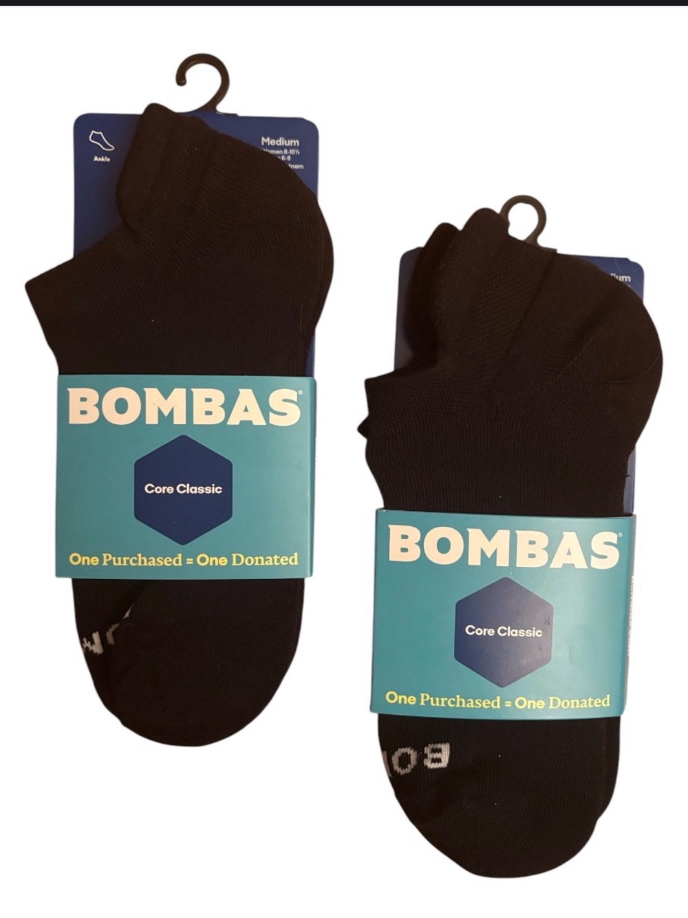 BOMBAS BUNDLE | Black Pair Women’s Ankle Socks | Care Classic Blister Tab Arch 2